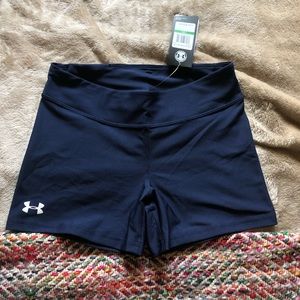 Under Armor Navy Blue Bike Shorts/ Spandex